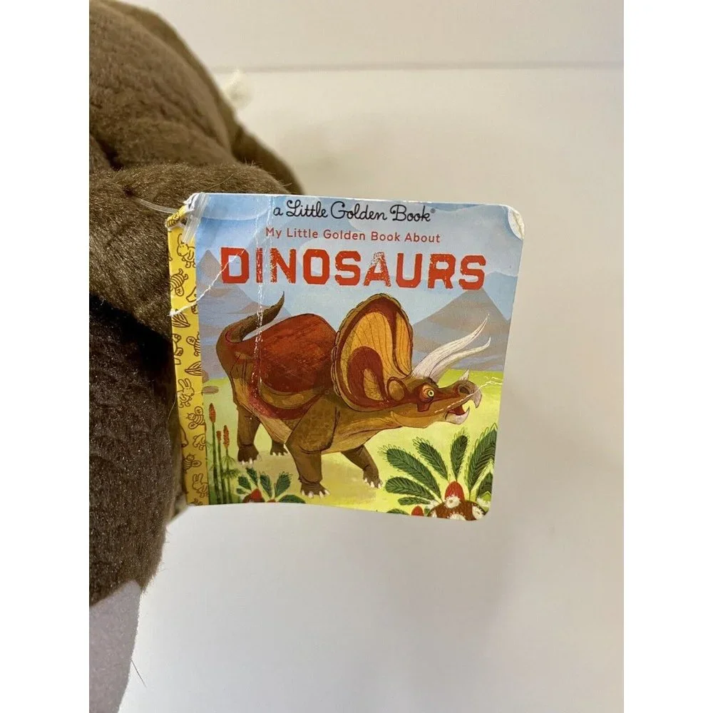 Kohls Cares Triceratops Dinosaur Plush Stuffed Animal‎ Little Golden Book W/ Tag